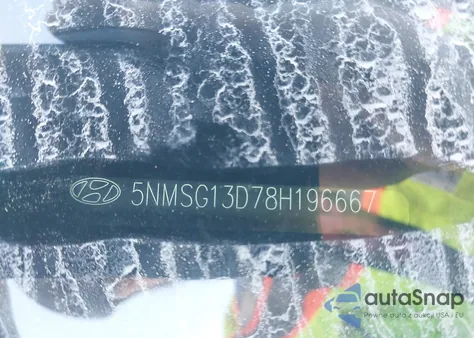 2008 Hyundai Santa Fe Gls из США, поврежденный, VIN 5NMSG13D78H196667